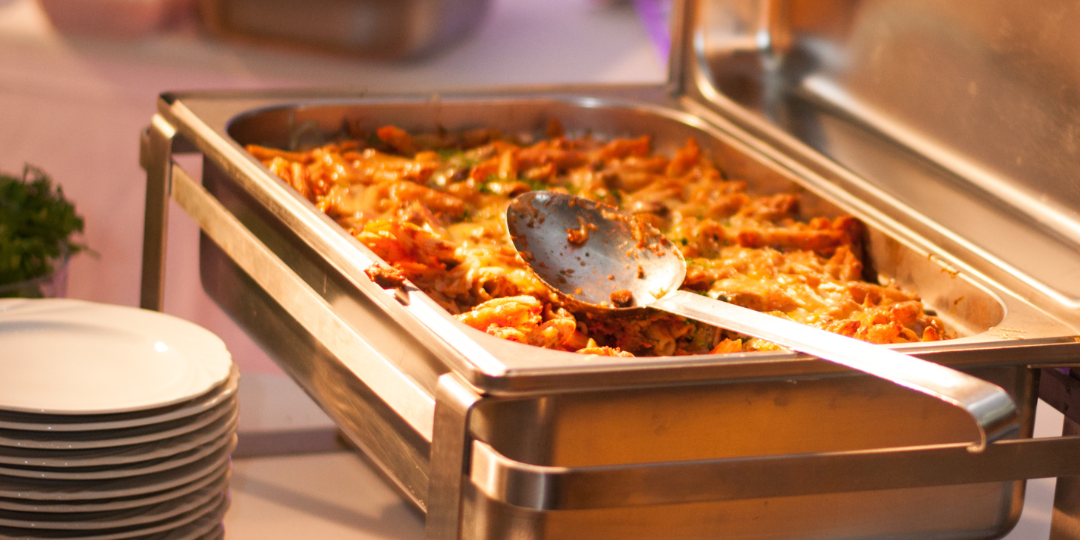 A photo of a tray of pasta from Anacapri Italian kitchen catering menu. 