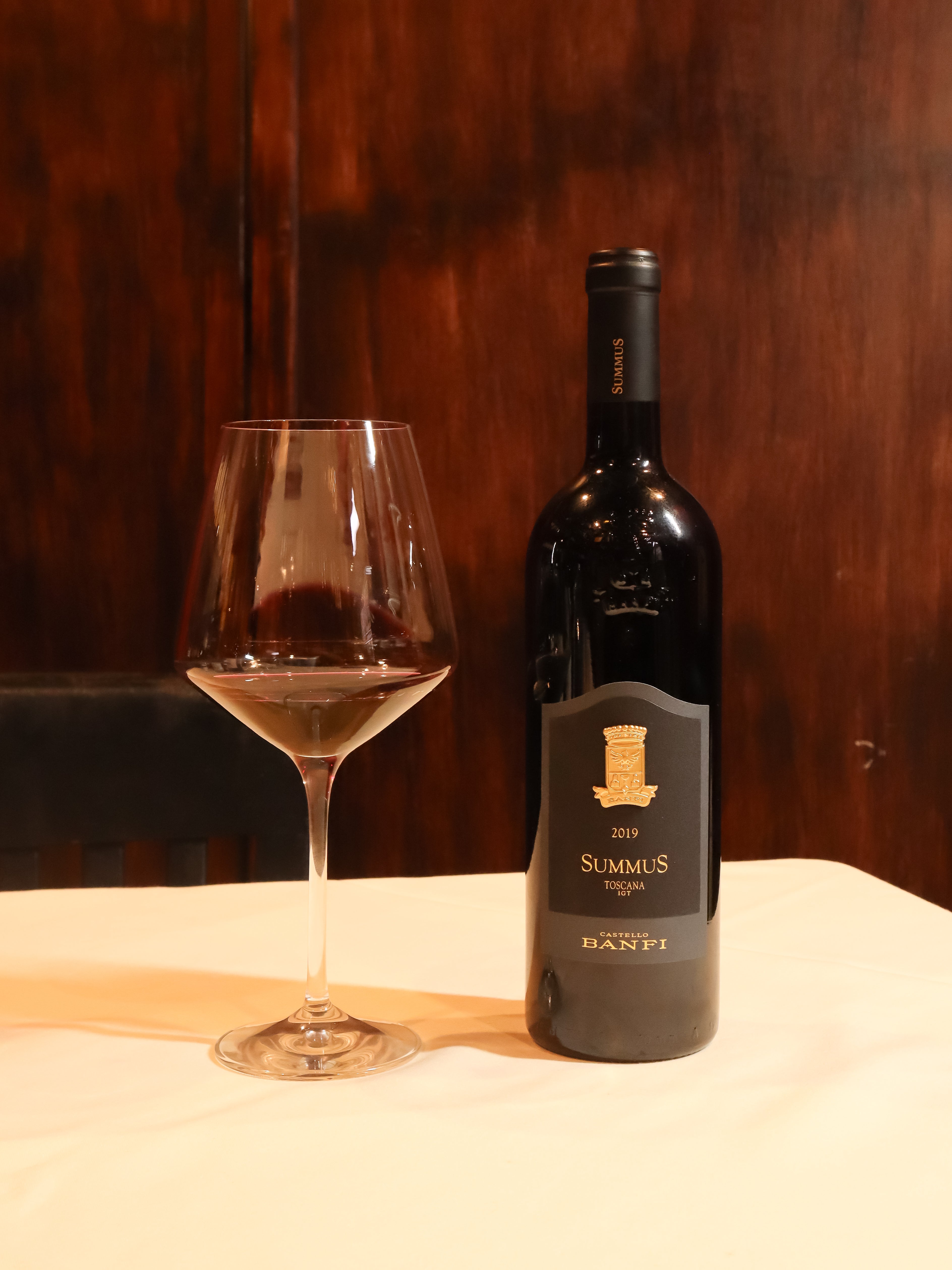 A photo of the wine bottle Banfi Summus 2019 Tuscan Blend.